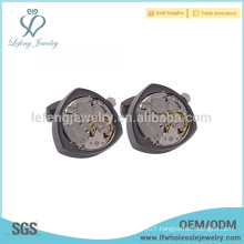 Fashionable watch cufflink design,gun black cufflink,cufflink manufacturer